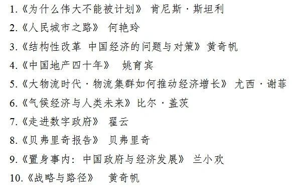体制内领导推荐书单 | 开拓视野，打开格局