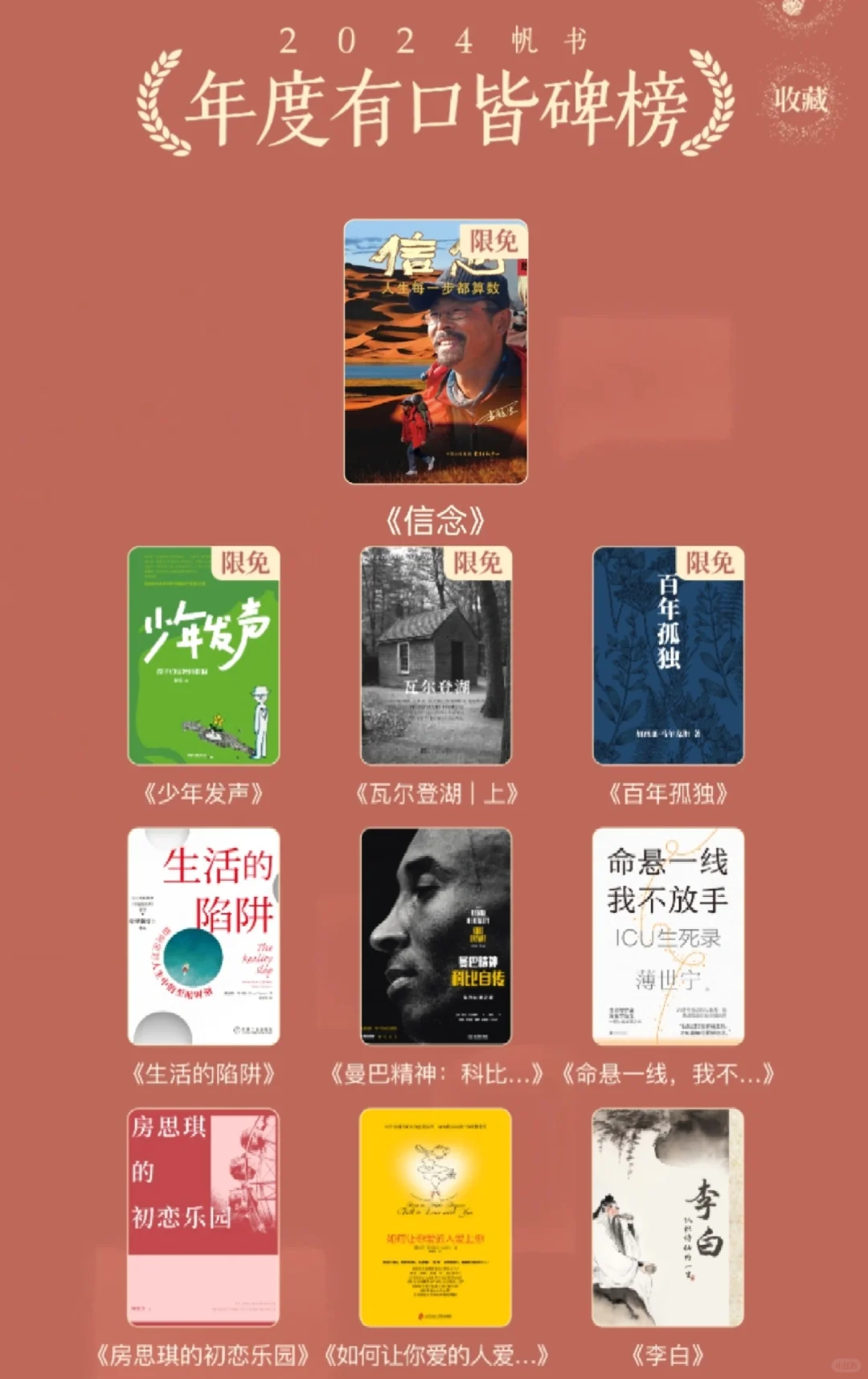 📕2024帆书年度好书榜，你都听了吗？