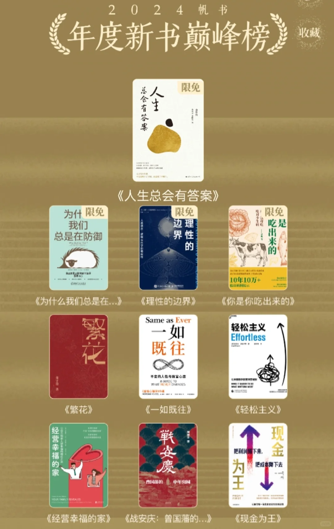 📕2024帆书年度好书榜，你都听了吗？