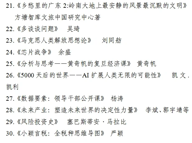 体制内领导推荐书单 | 开拓视野，打开格局