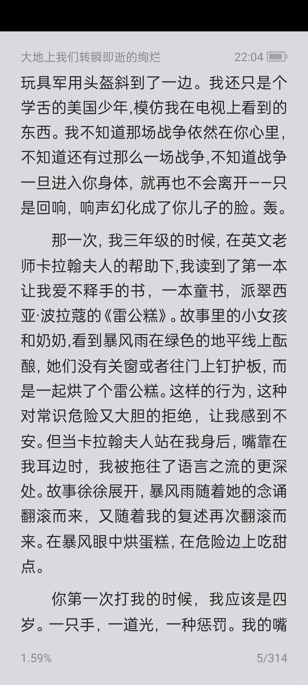 《大地上我们转瞬即逝的绚烂》