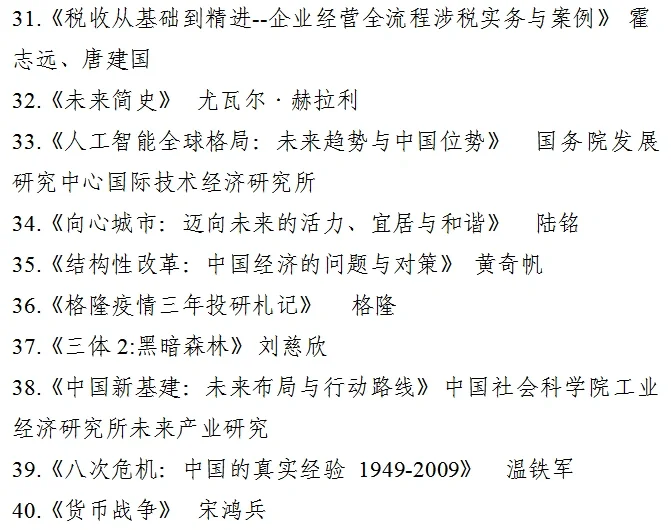 体制内领导推荐书单 | 开拓视野，打开格局