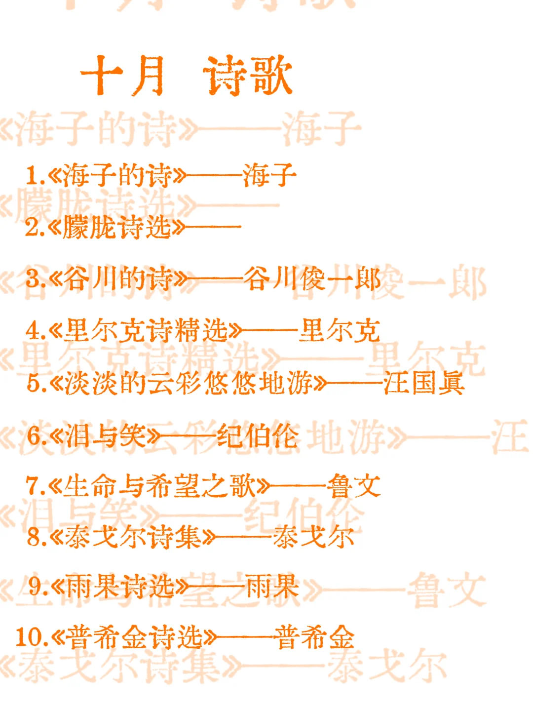 保姆级书单｜从2025年1月开始读书吧！