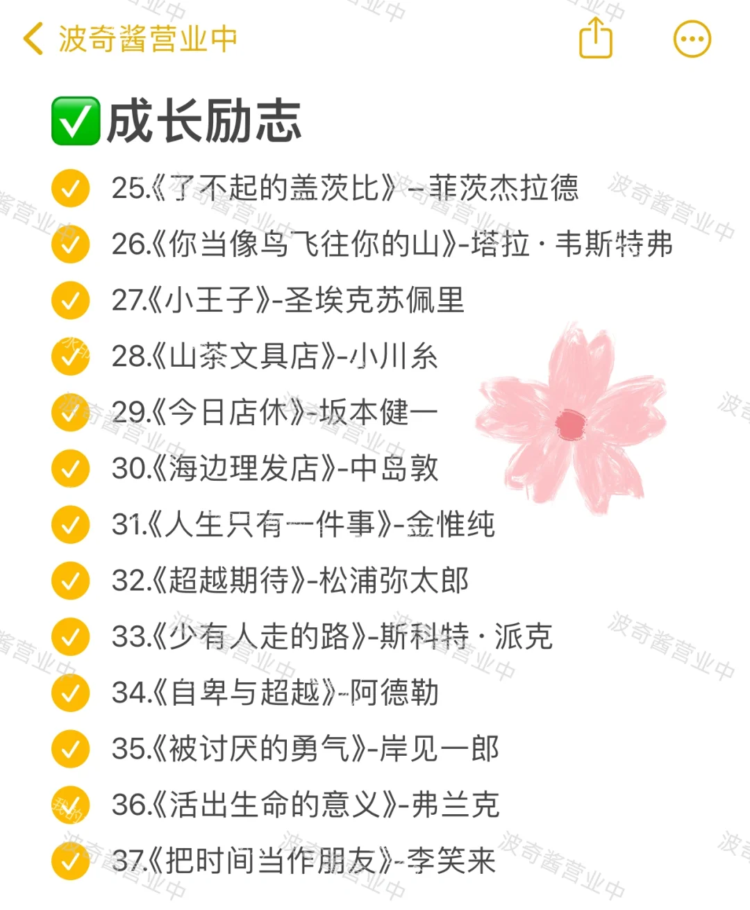 100本不同类型高质量书目，总能找到你喜欢‼️