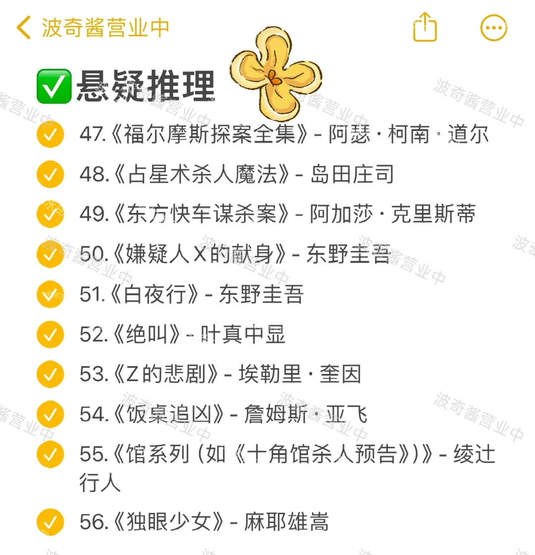 100本不同类型高质量书目，总能找到你喜欢‼️