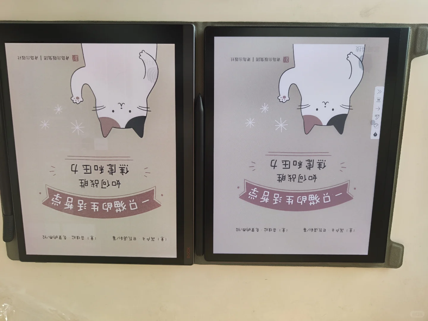 掌阅Smart5C VS 文石T10C～色彩亮度对比