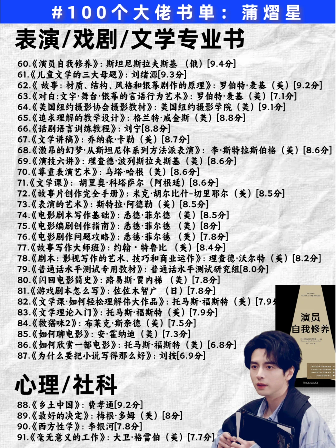 女生们请反复读蒲熠星推荐的161本书！！！