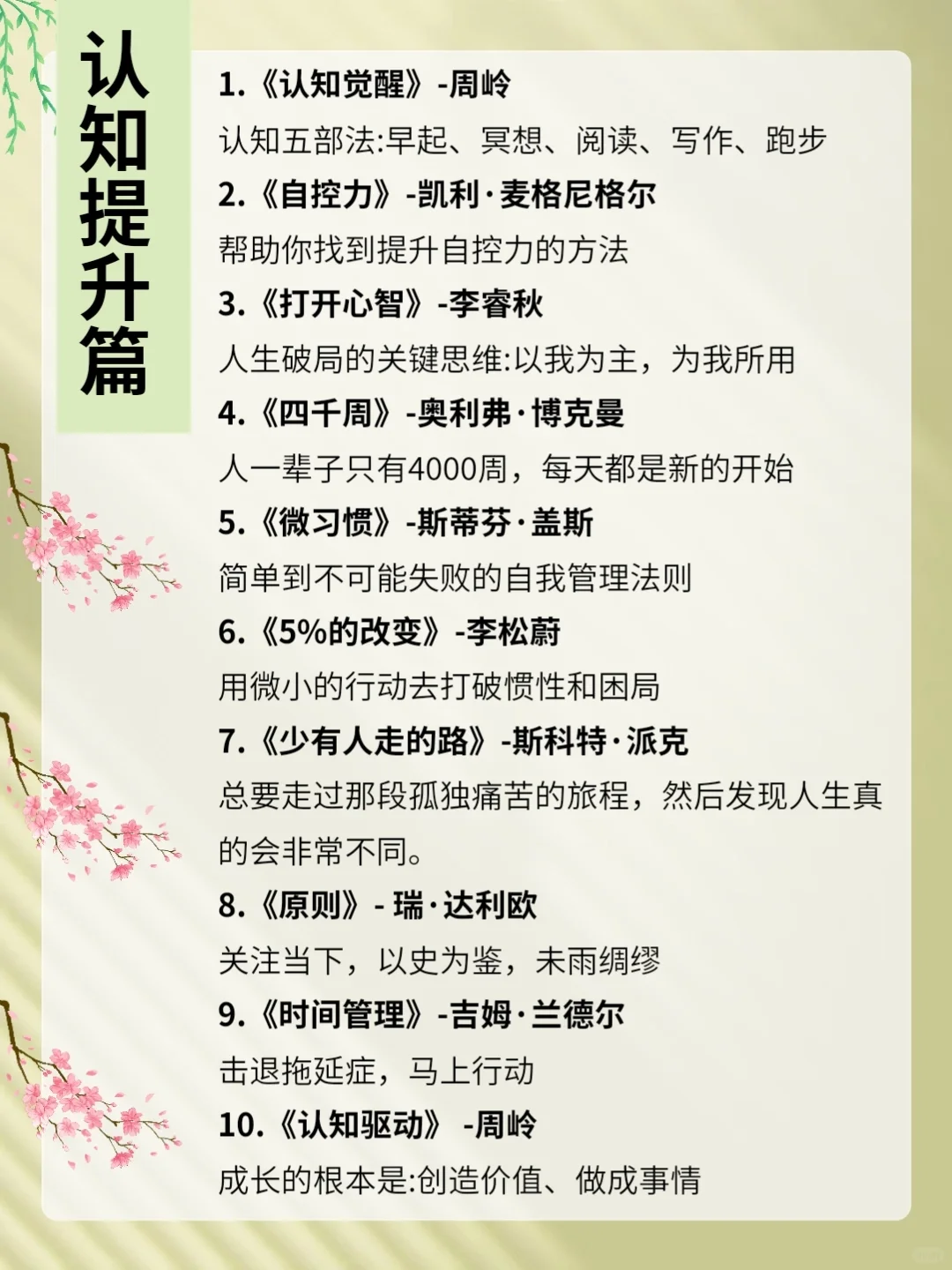 书单|🔥敢不敢用一年时间读完这72本书