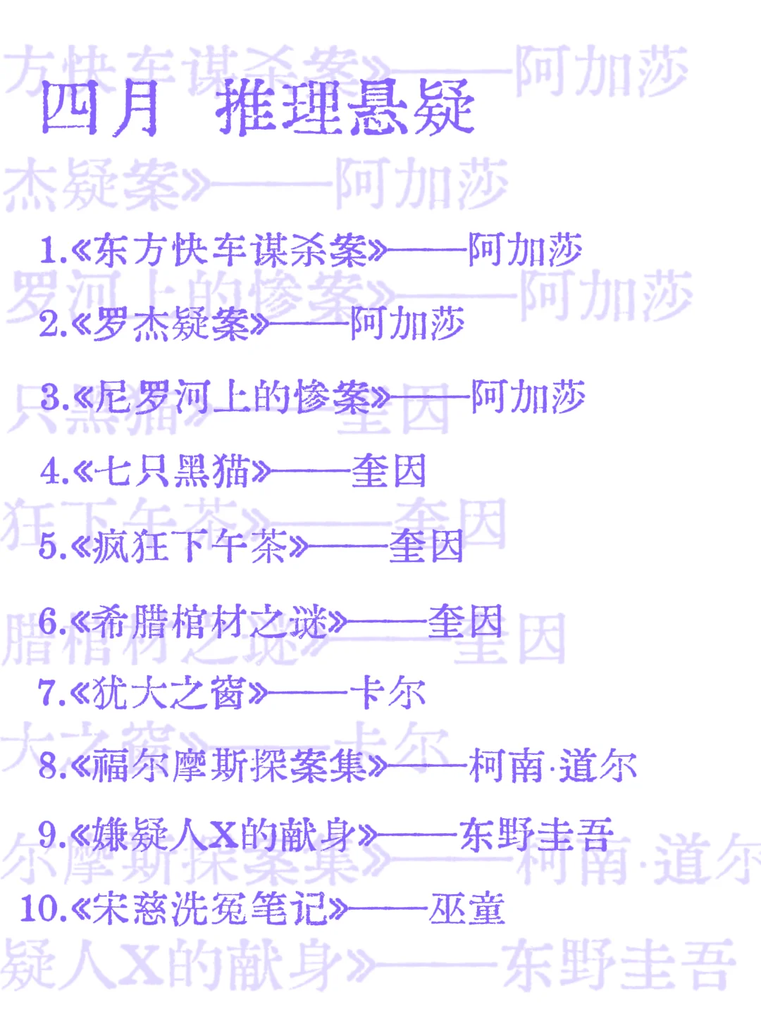 保姆级书单｜从2025年1月开始读书吧！