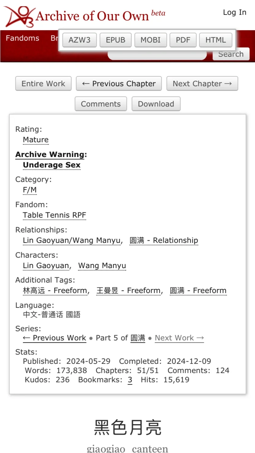 ao3文章离线观看教程