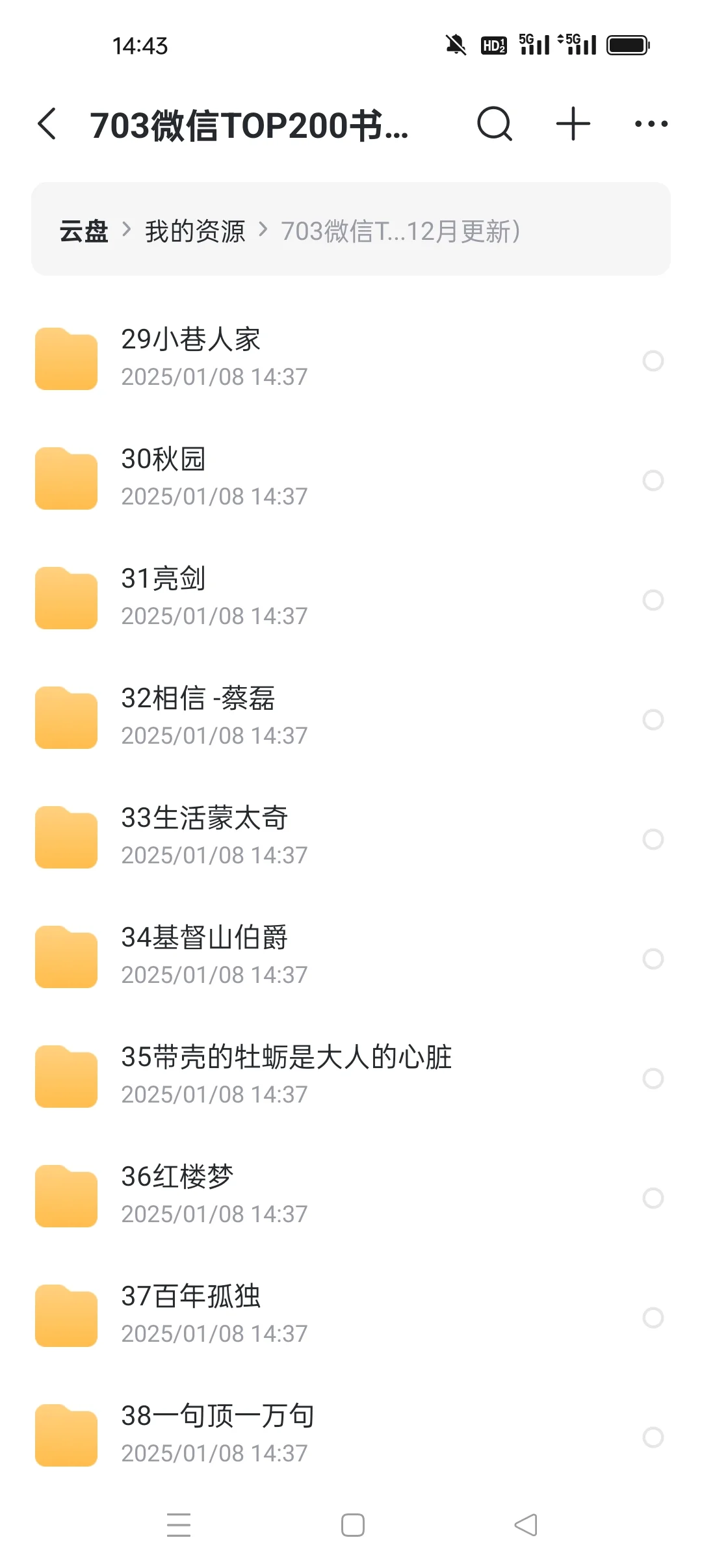 微信读书 top200书籍