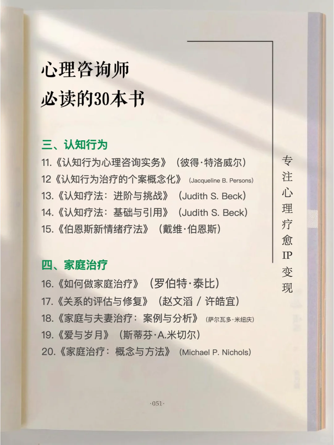 心理咨询师必看的30本书，建议收藏！