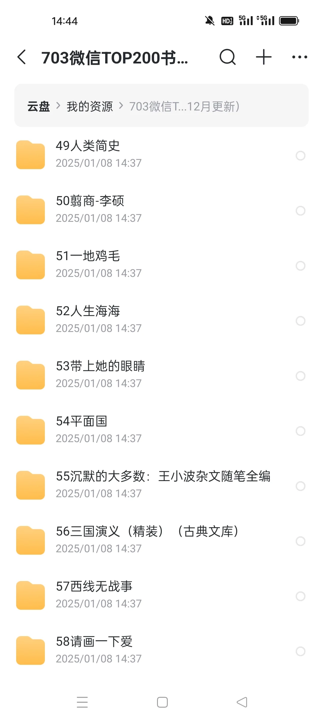 微信读书 top200书籍