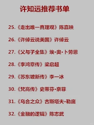 许知远推荐的书（内附书单）|📖好书推荐
