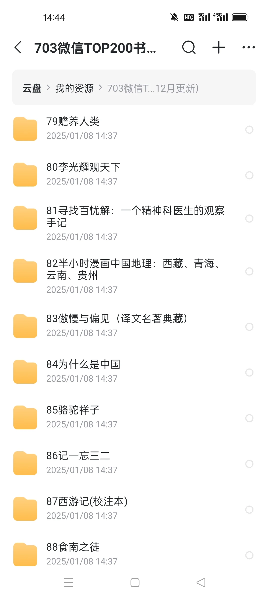 微信读书 top200书籍
