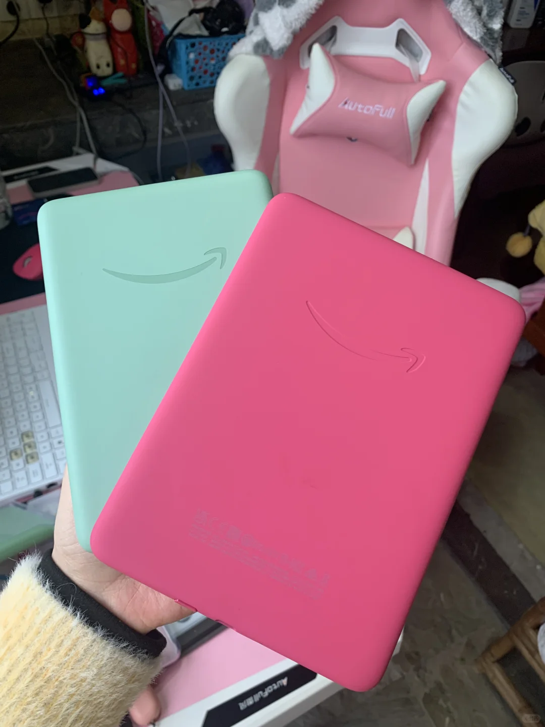 是谁拥有了kindle小粉🩷和小绿💚 是我呀！