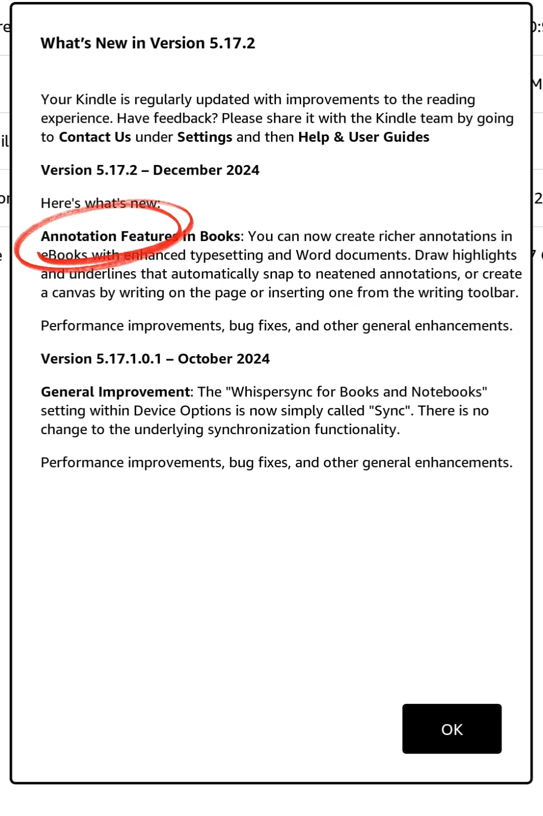 Kindle Scribe 5.17.2固件终于自动更新了