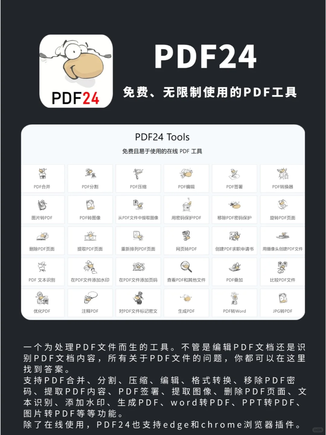 8个PDF处理工具|免费搞定PDF编辑与格式转换