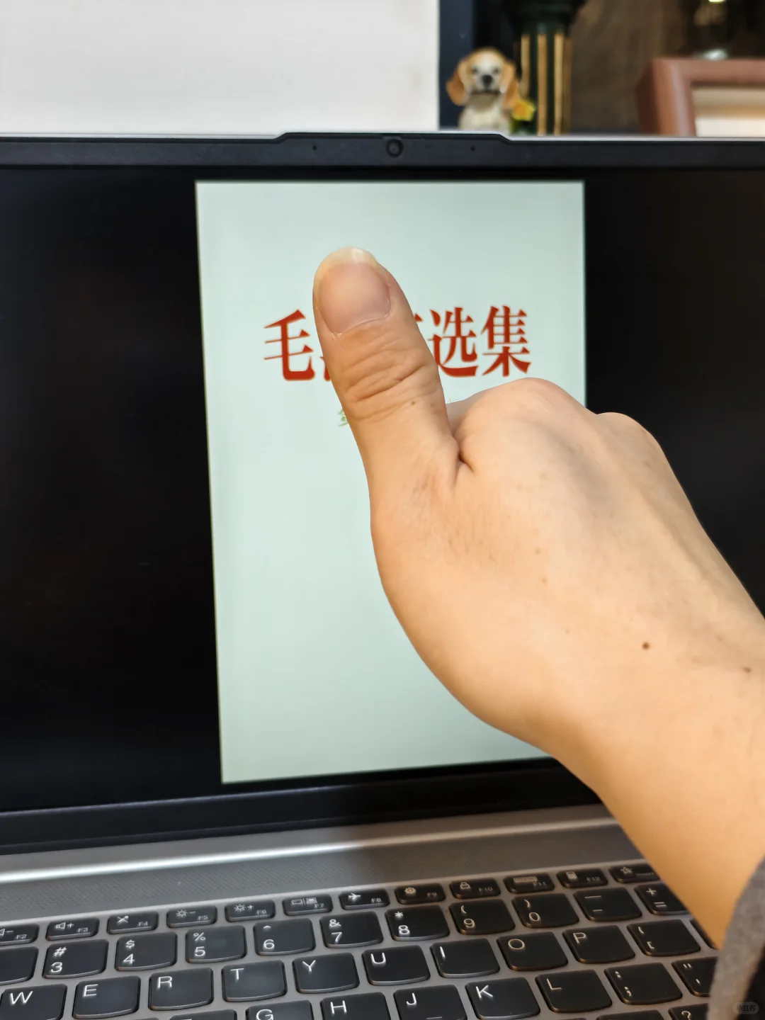用电脑看书（毛选）真的很方便。