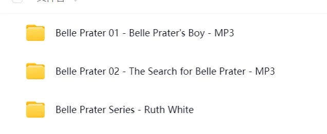 电子书+音频 The Belle Prater Series 贝尔