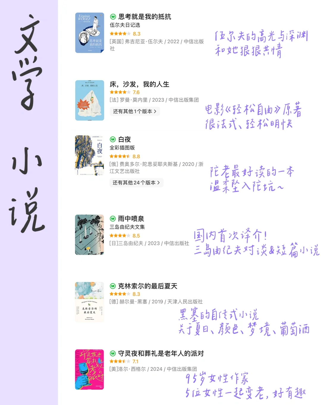 2小时就能读完❗30本，字少，含金量高