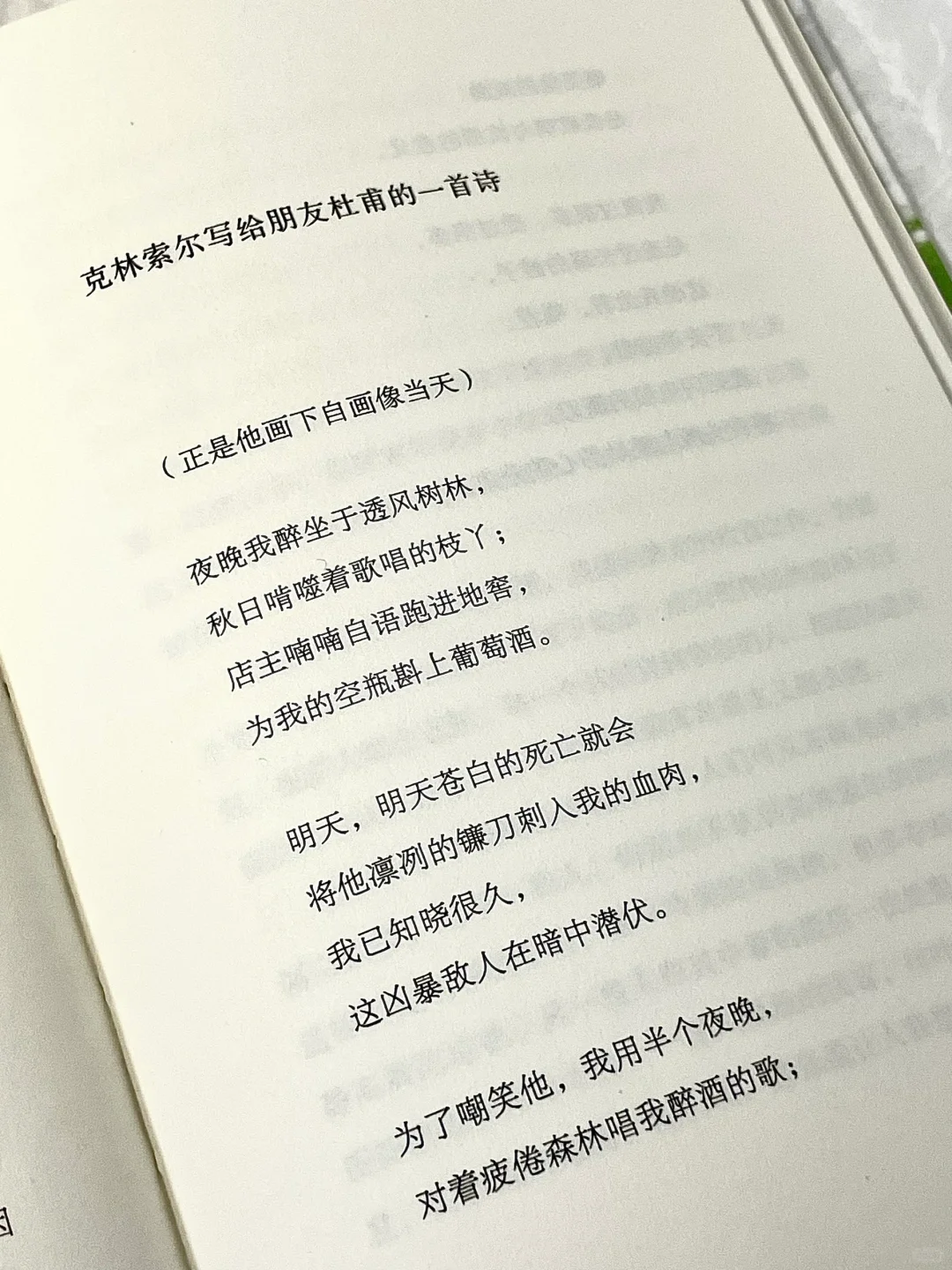 “世界是肥皂泡，是歌剧，是欢闹的荒唐。”