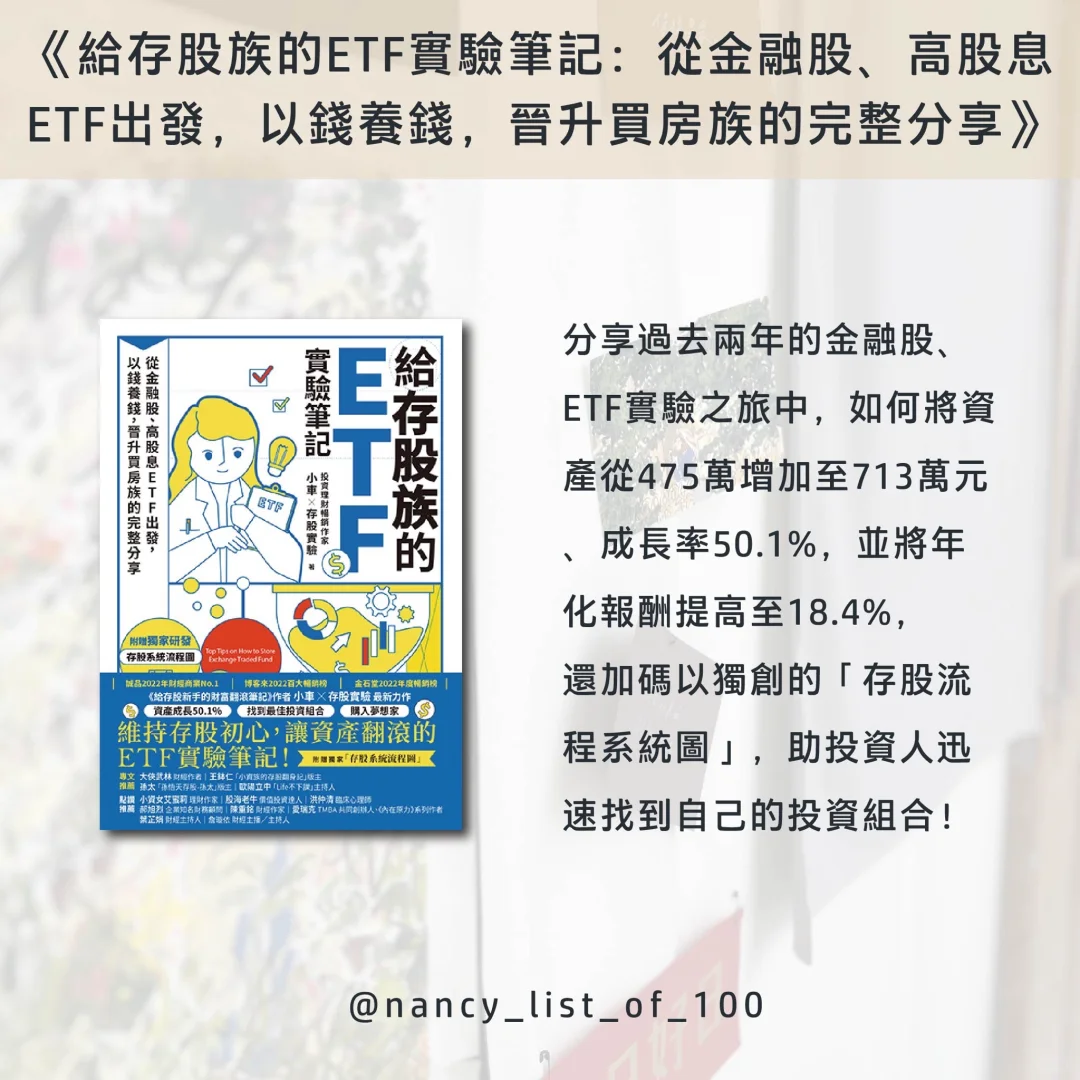 《公開Nancy 的其中6本書單📖》