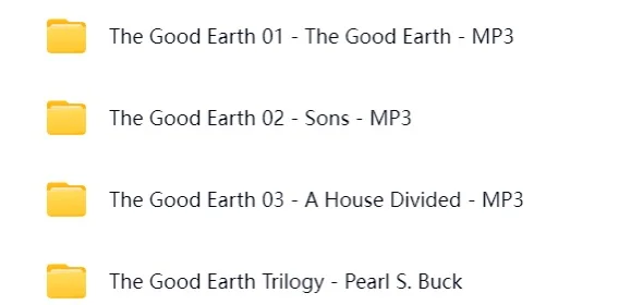 电子书+音频 The Good Earth Series  英文