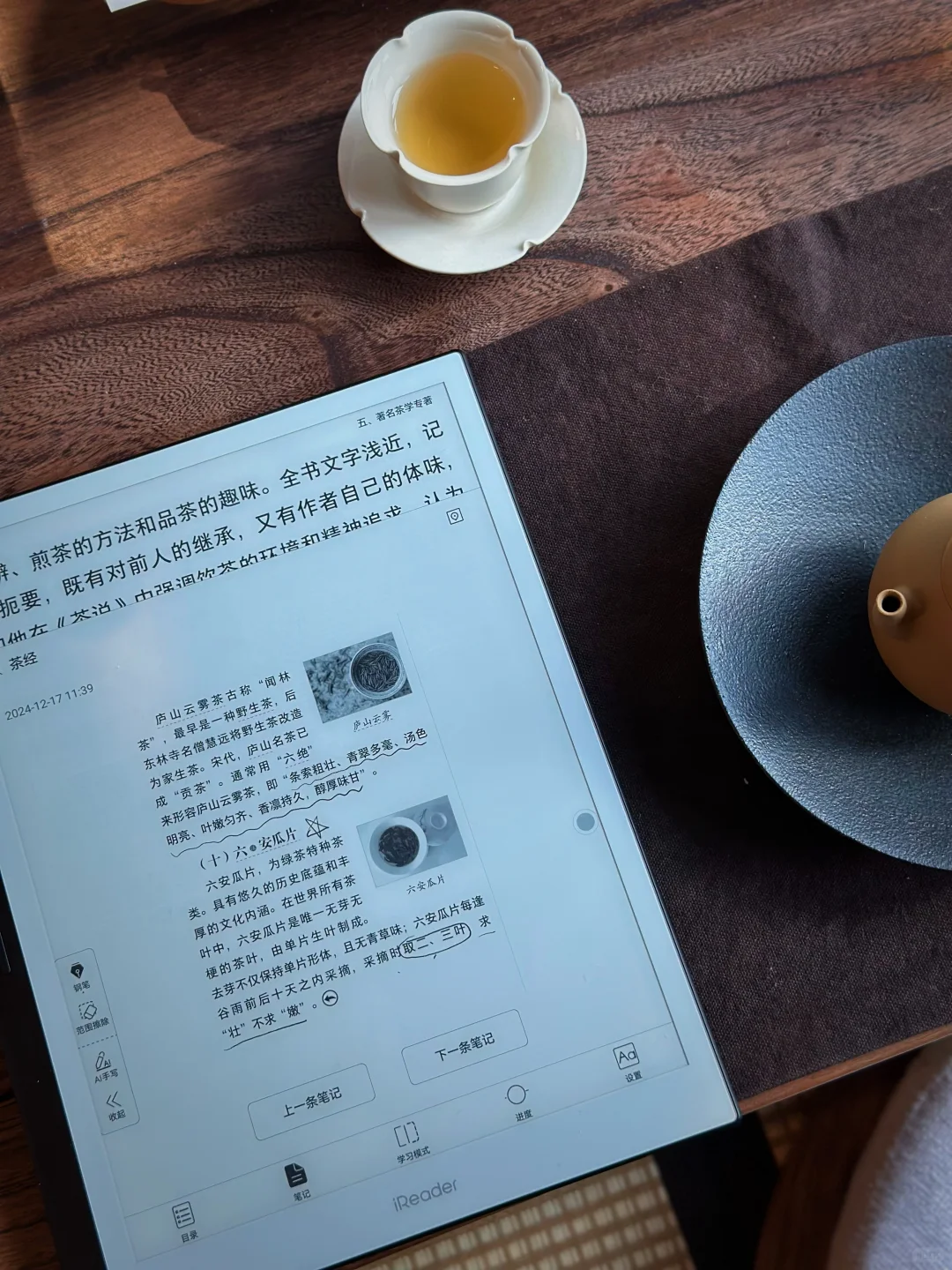 品茶、读书 | 致敬我们的喜爱。🍵