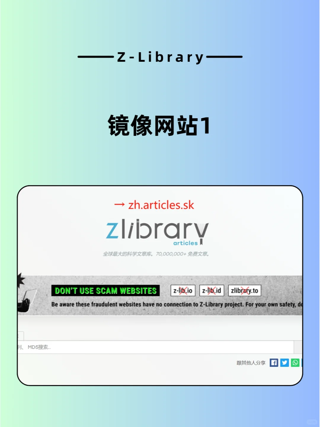 Zlibrary被FBI封了，问题不大！