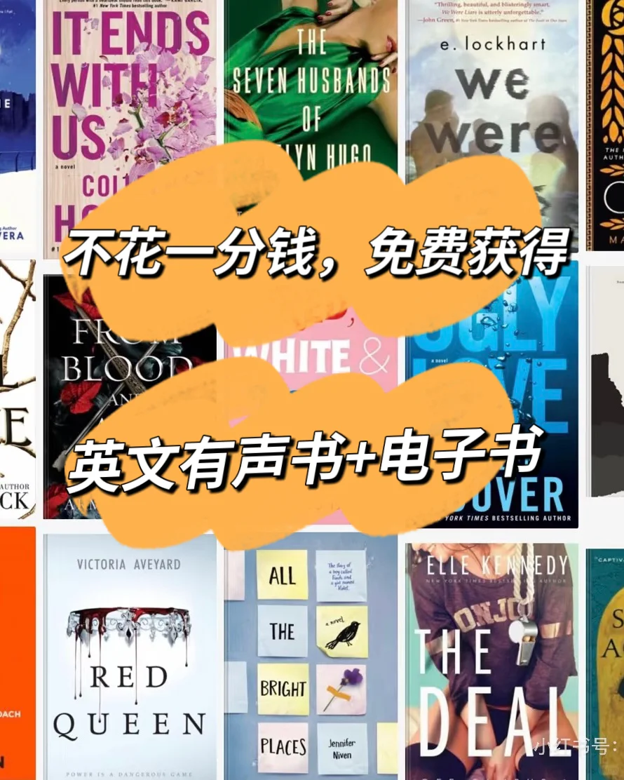 全程免费丝滑下载英文有声书+电子书📚