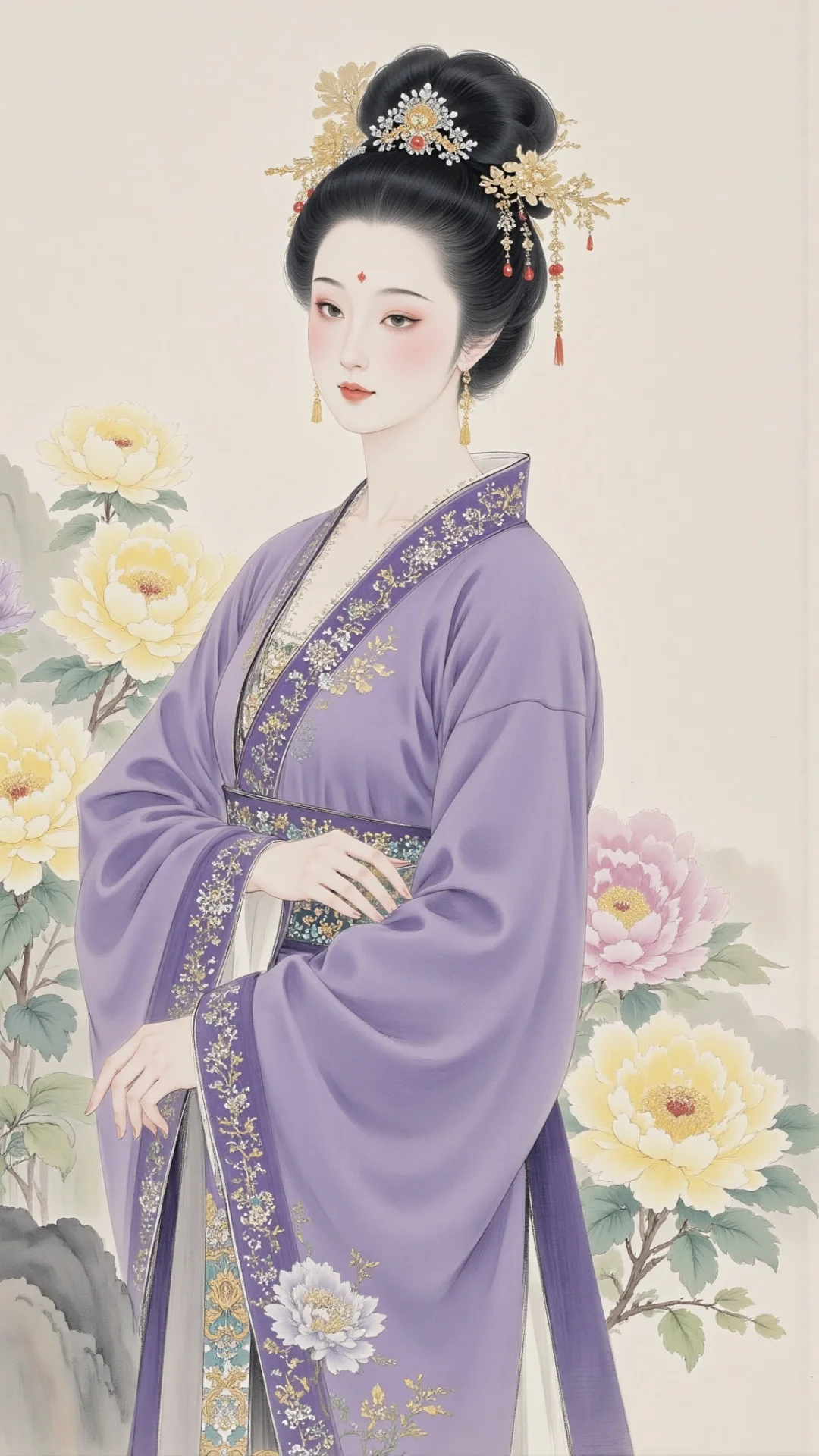 超级丝滑的一组贵妃工笔画（有咒语和方法）