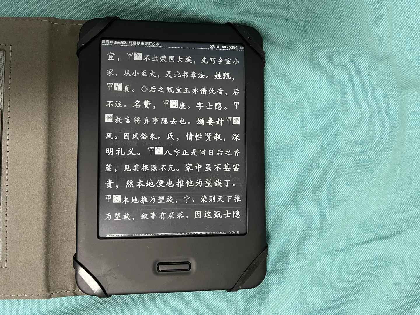 冷门阅读器找不到保护套，用6寸通用的刚刚好