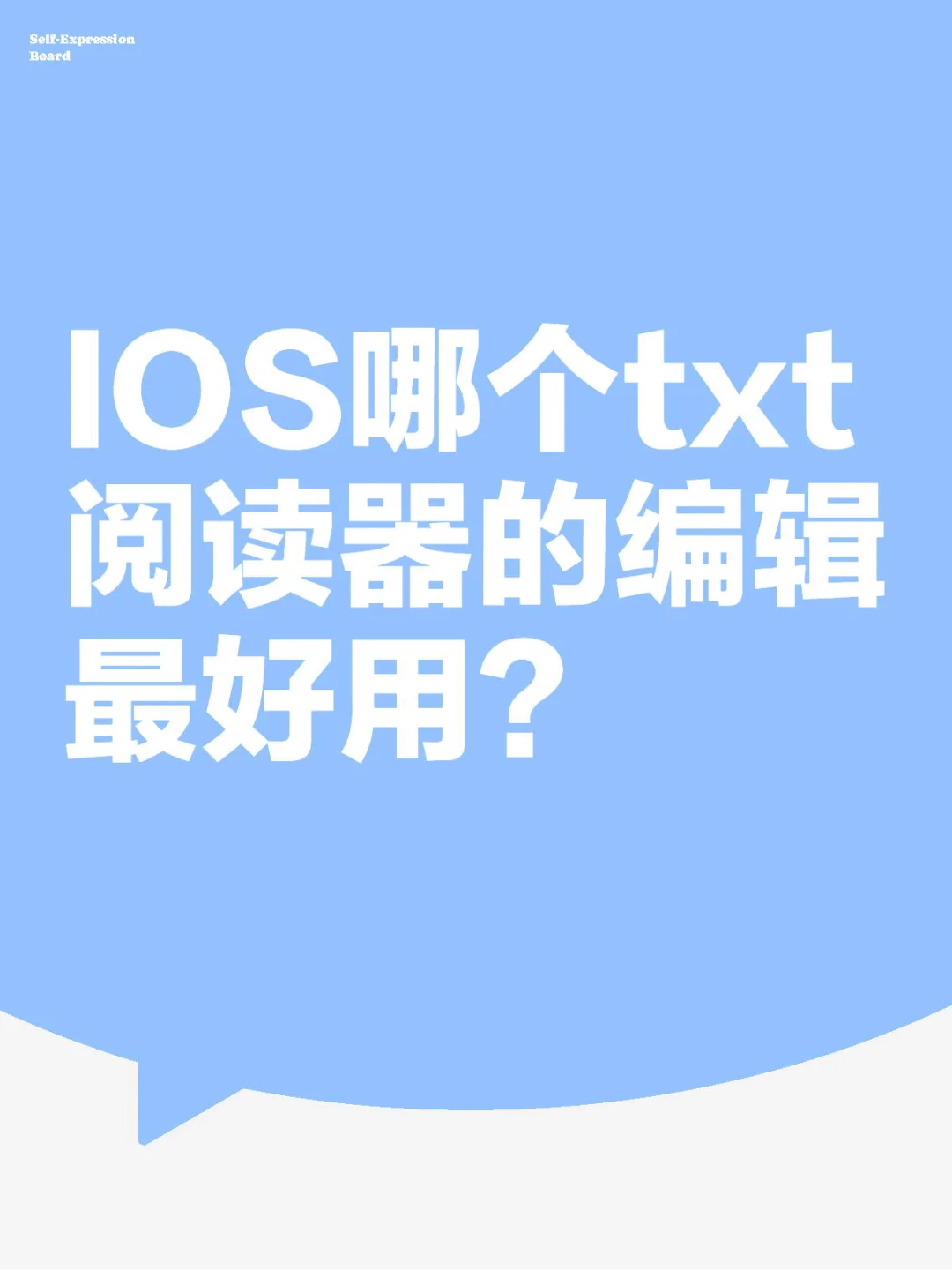 IOS哪个txt阅读器的编辑最好用？