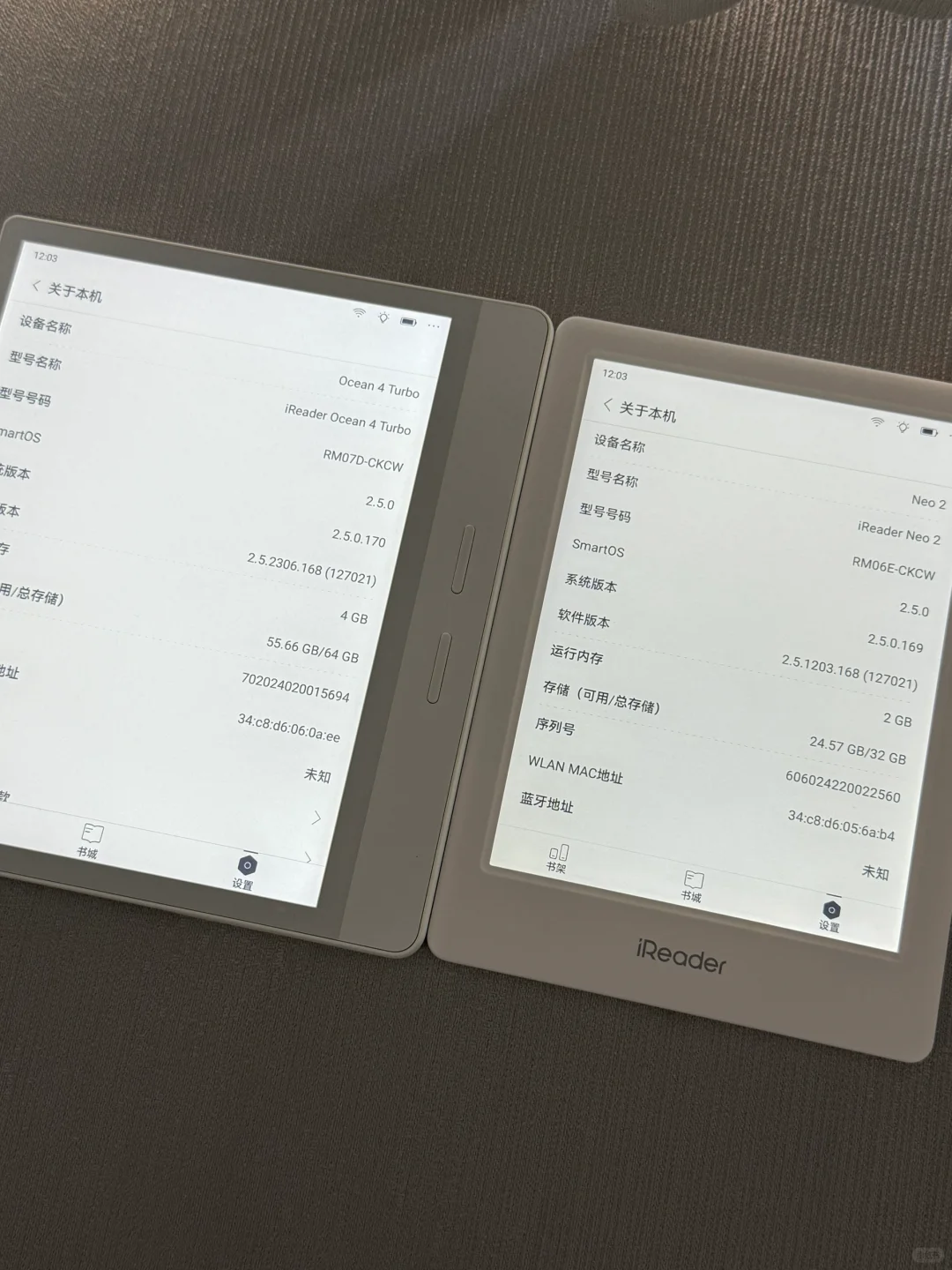 本来冲着掌阅O4T下单的，最后留下了neo2