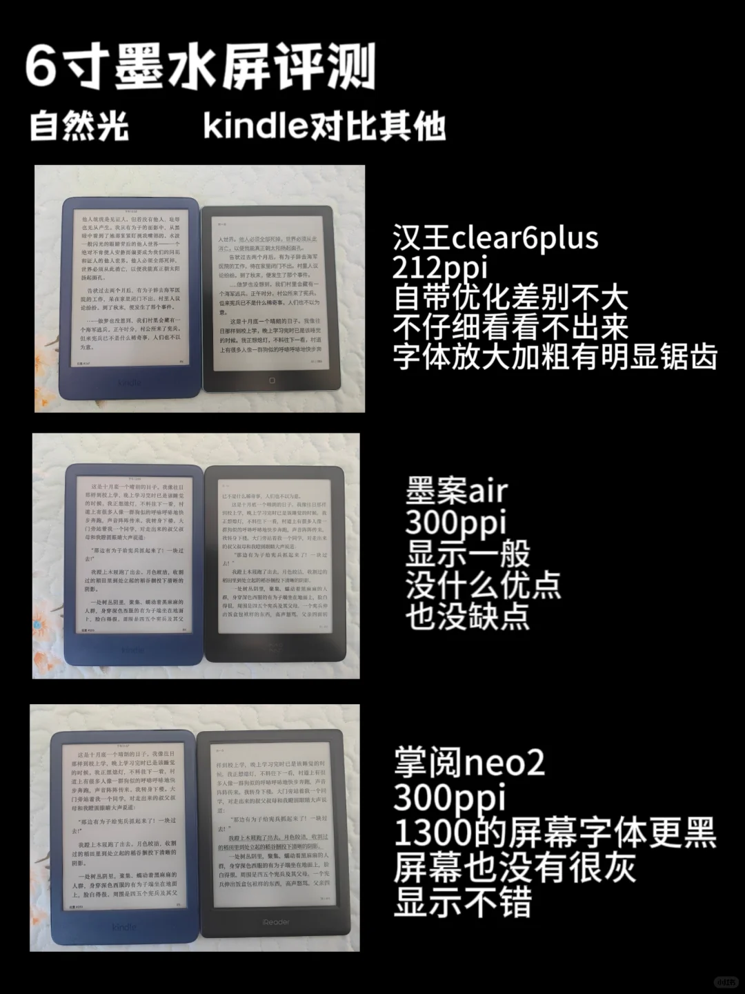 6寸墨水屏评测