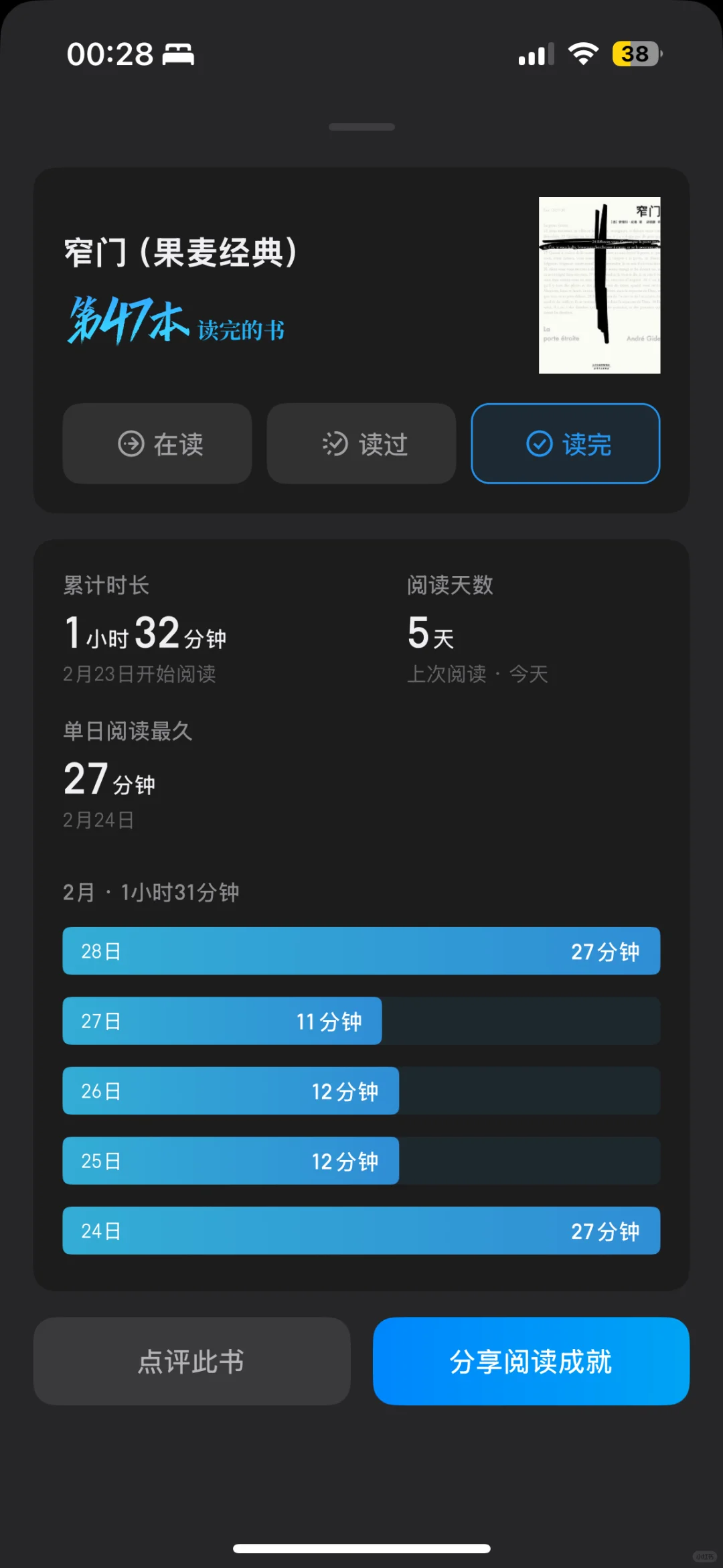 电纸书回本计划 31/50 窄门