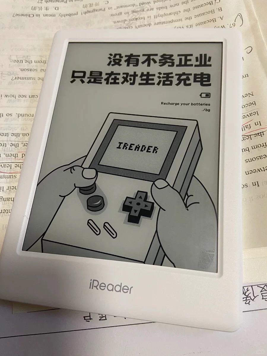 没想到泡面盖子这么有用 掌阅light3拿下
