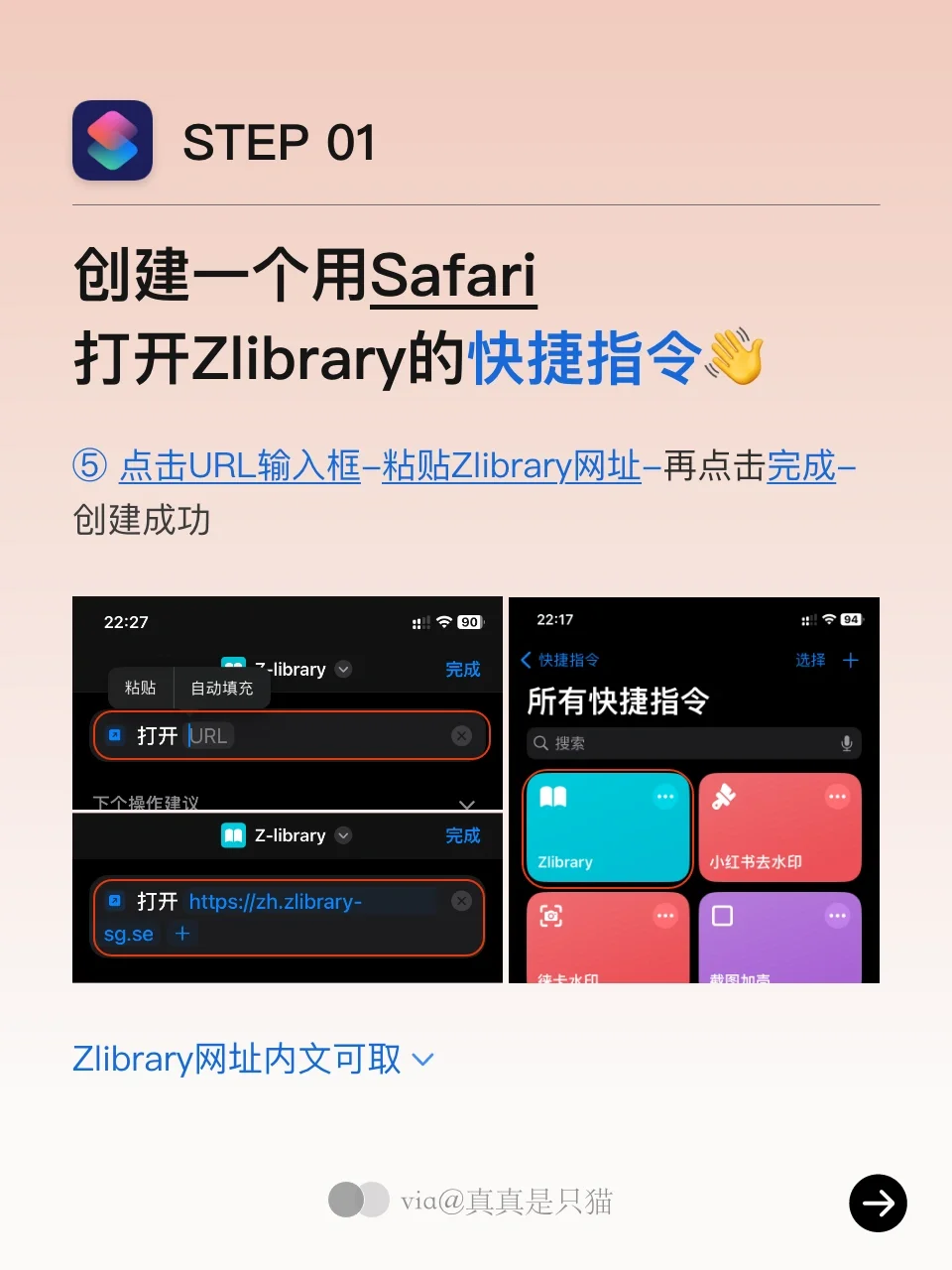 Zlibrary➕快捷指令➕Safari🟰书单自由