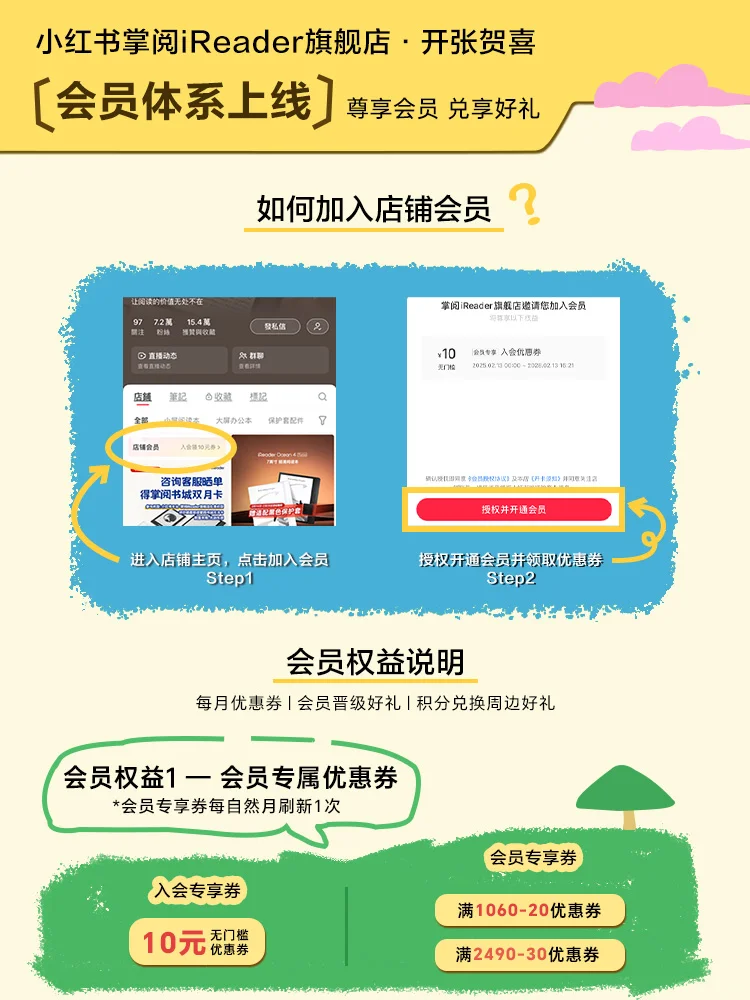 小红书新店🏠会员体系正式上线啦💟