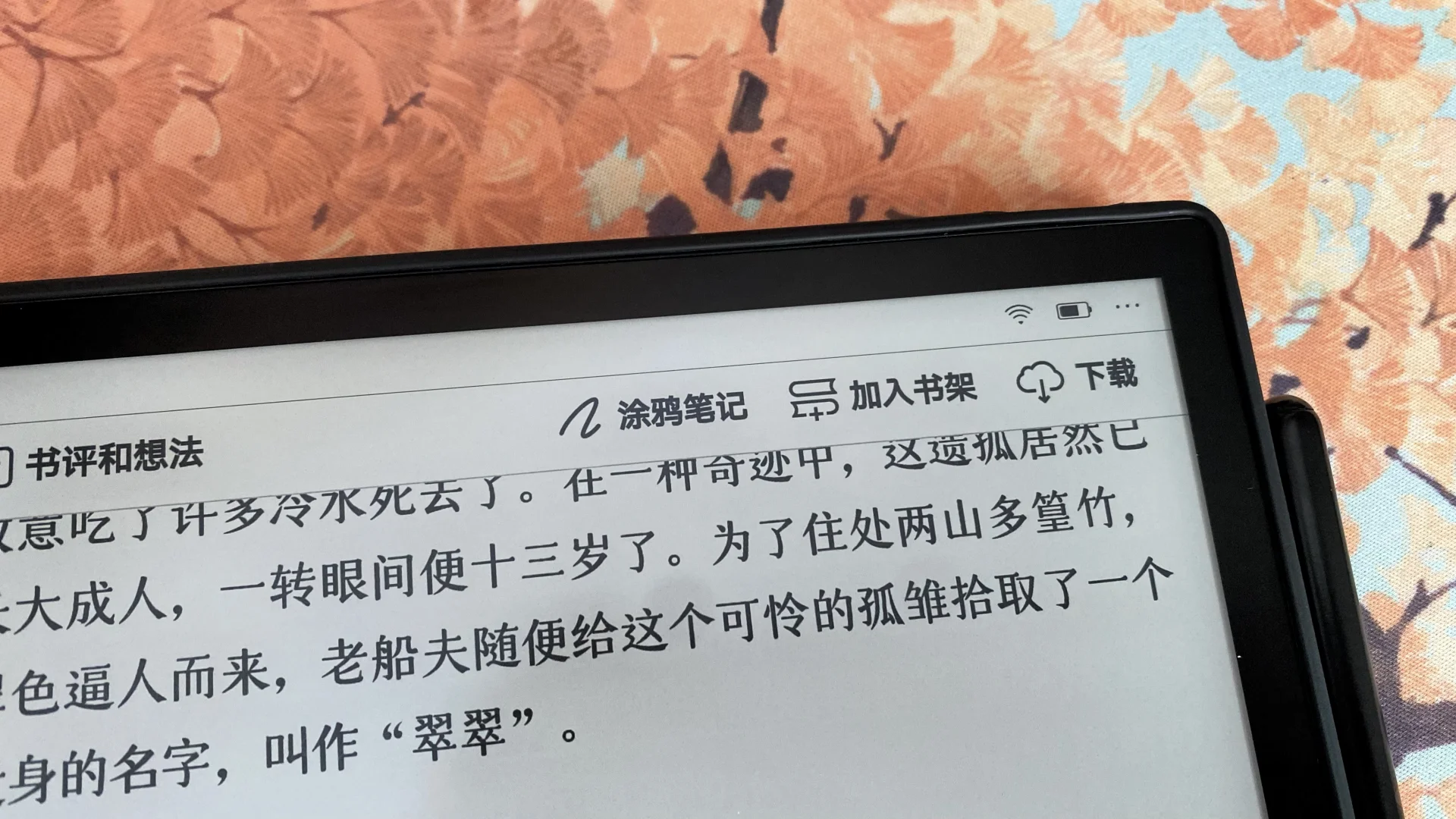 微信读书墨水屏版新增涂鸦模式但掌阅用不了