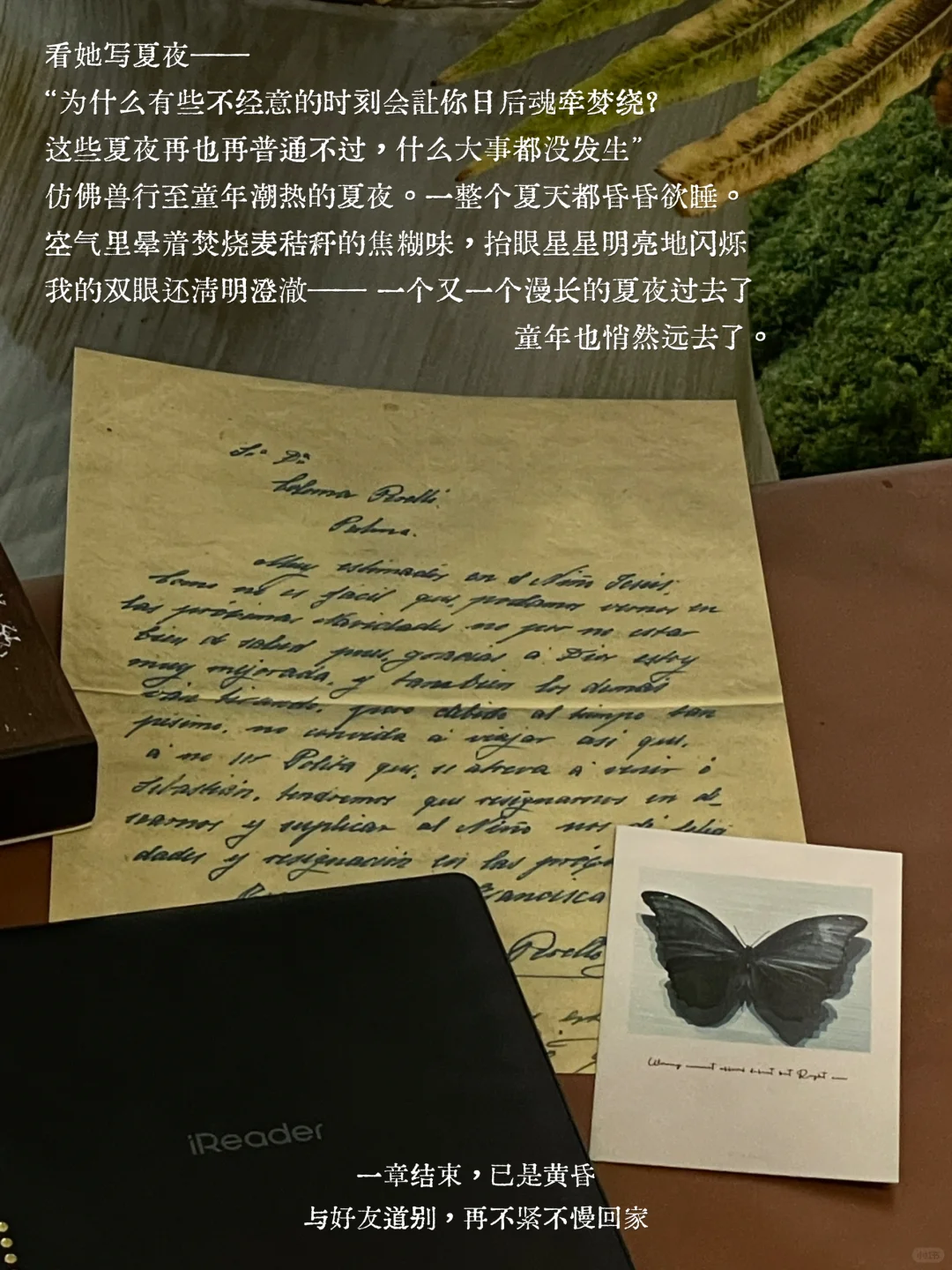 ：怀旧是你灵魂的习惯。