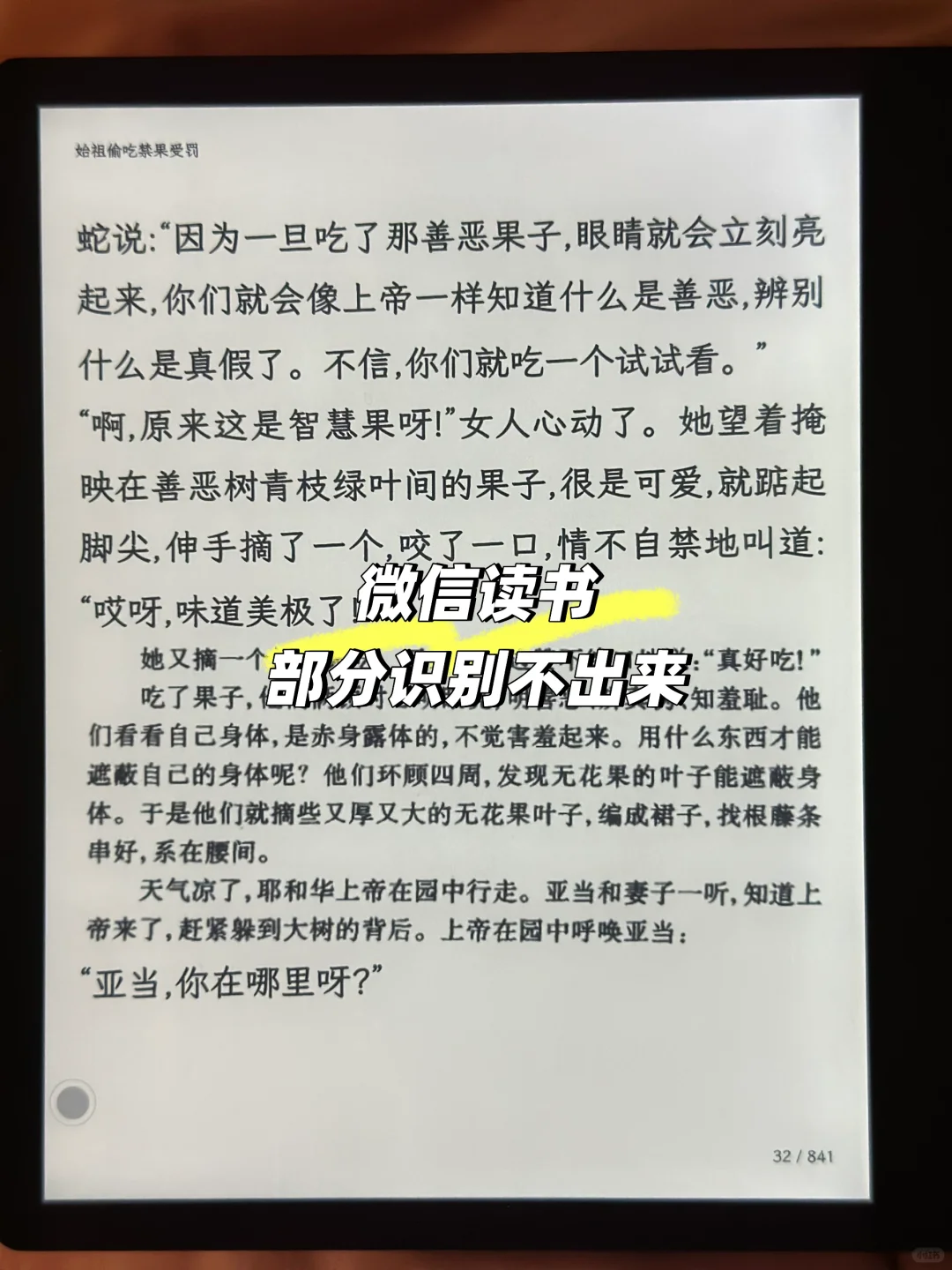 掌阅ocr错别字敢不敢再多些