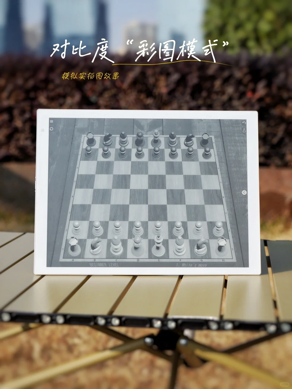 电纸书还能下国际象棋？！🤩是的，你没听错！👀