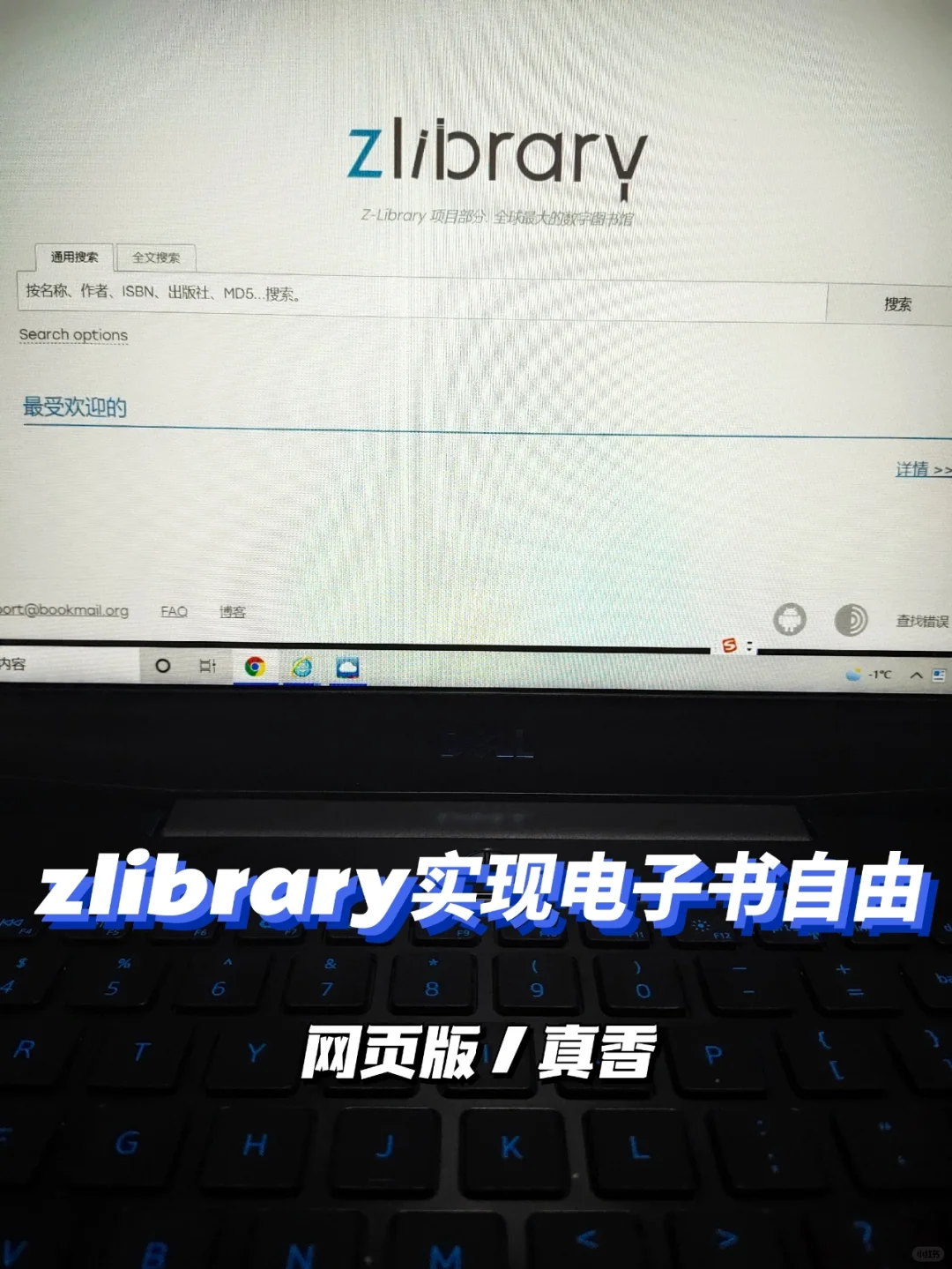 zlibrary(网页版)实现电子书自由
