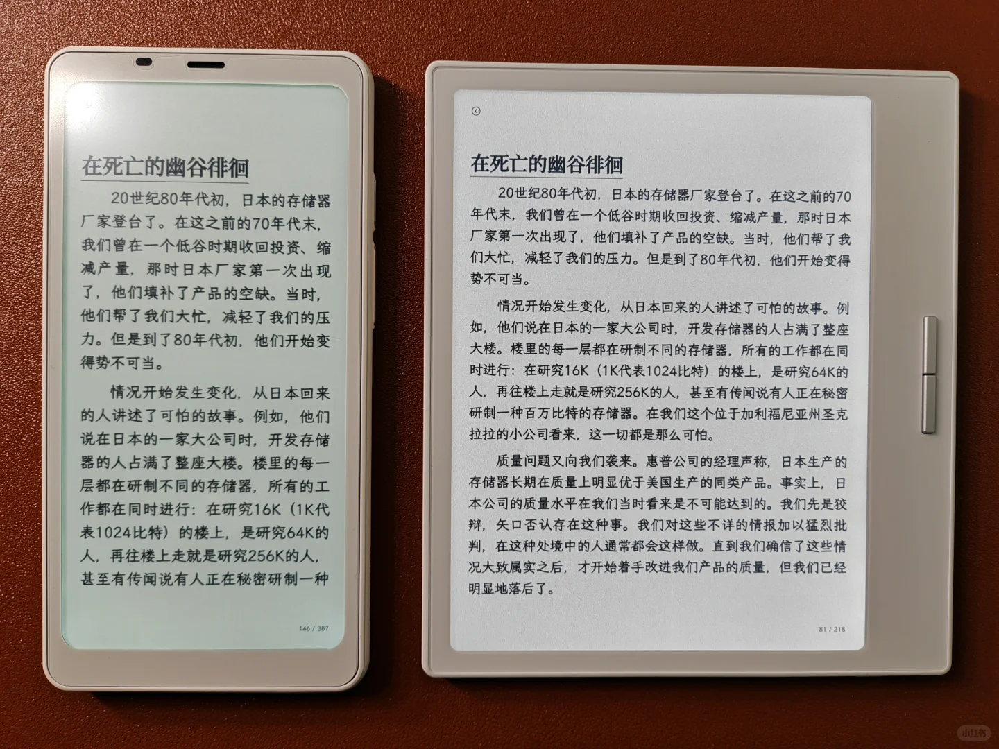 且不说显示效果，总感觉文石海外版颜值更高