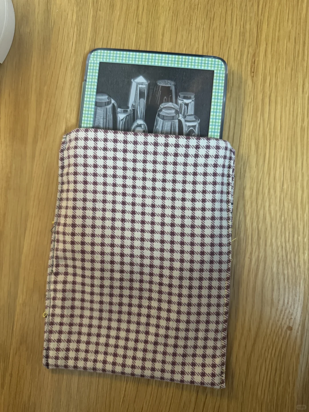 第一个缝纫作品，丑丑的阅读器包