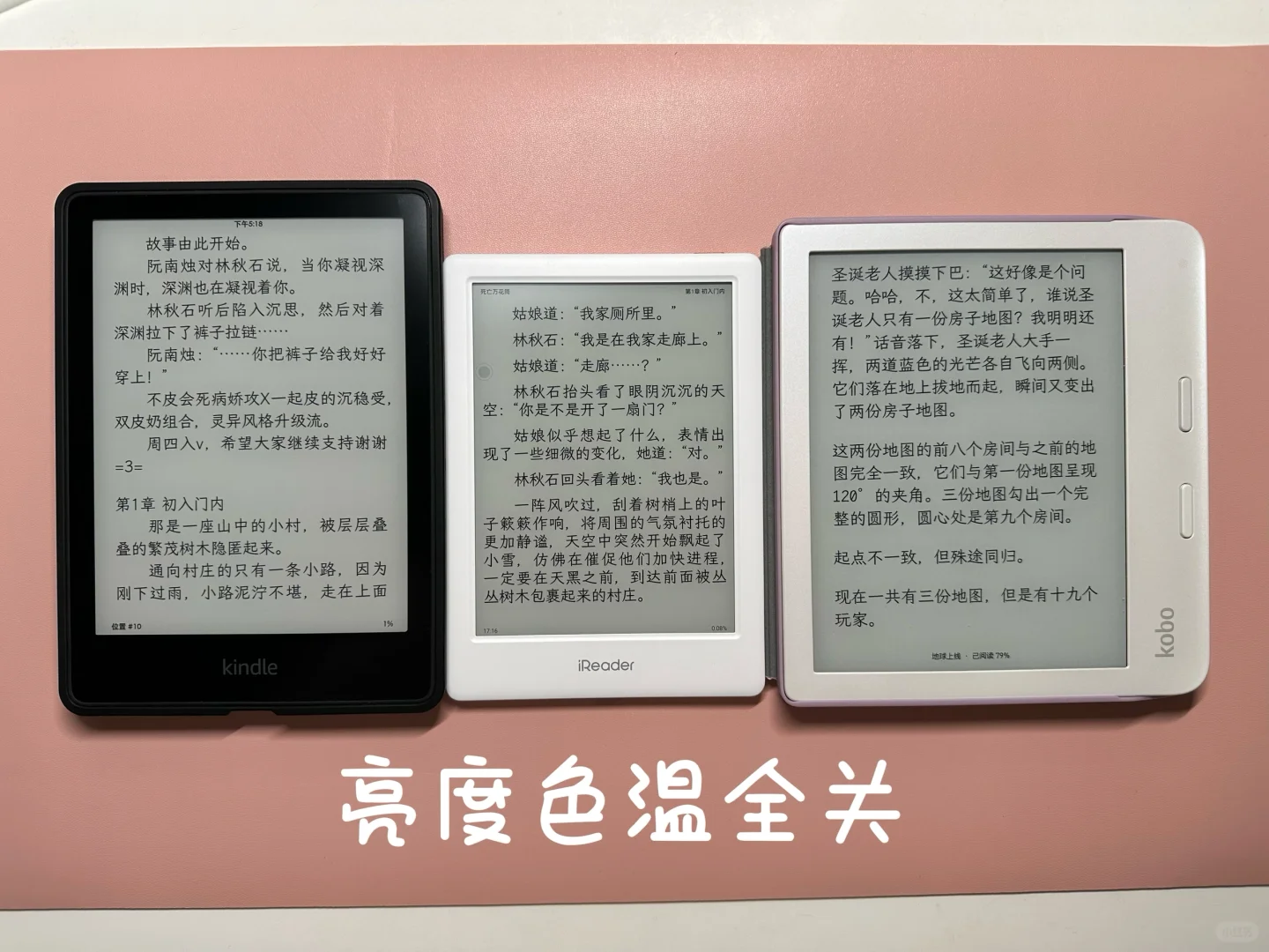 无滤镜neo2和kpw5 kobo libra2对比