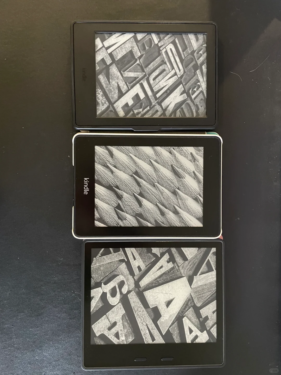 纪念一下kindle全家福