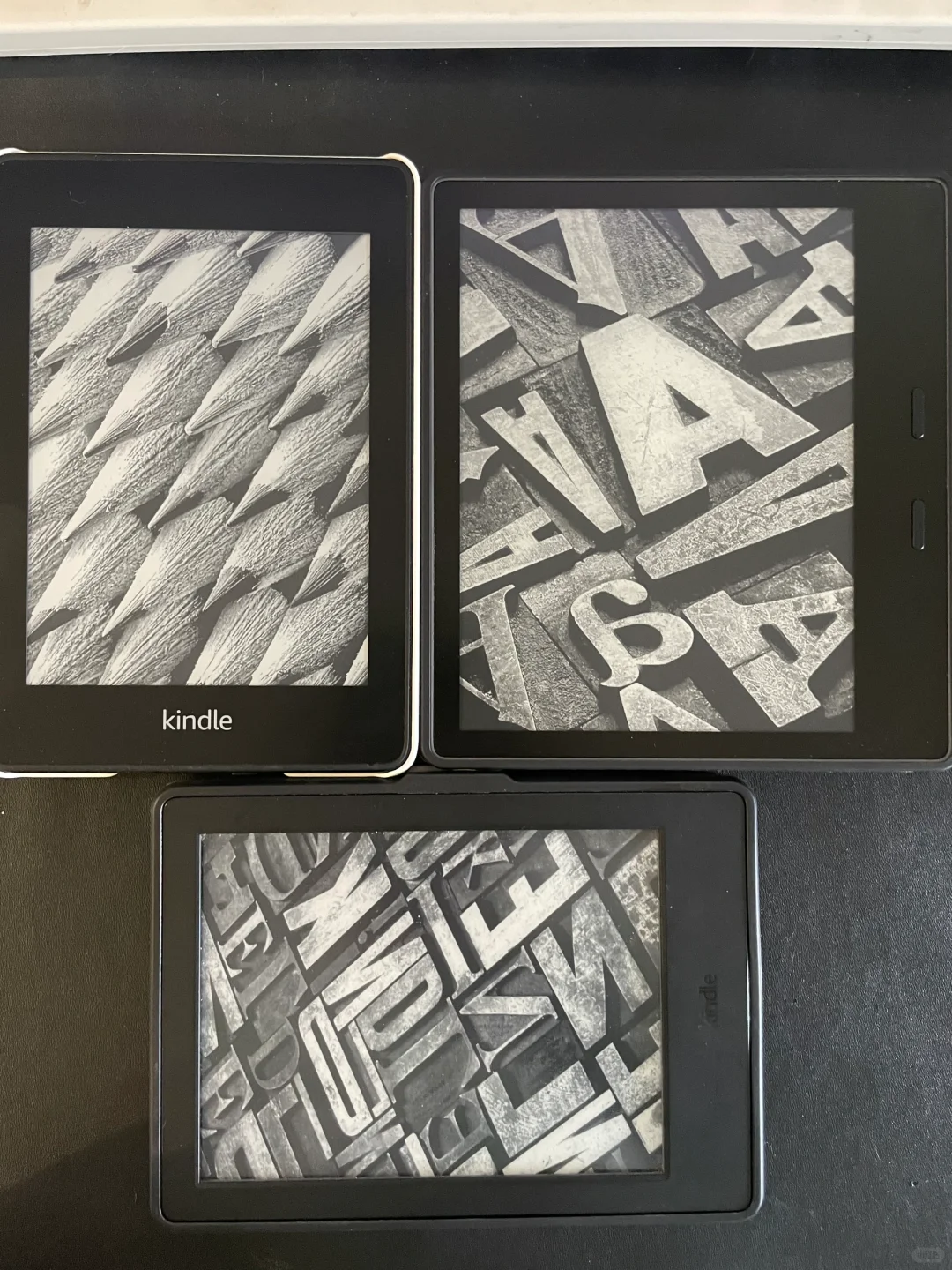纪念一下kindle全家福